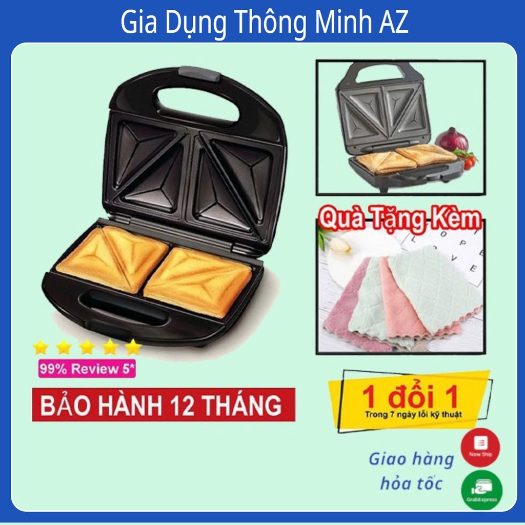 Máy Kẹp, Ép Bánh Mì Sandwich Gia Đình Siêu Tiện Ích