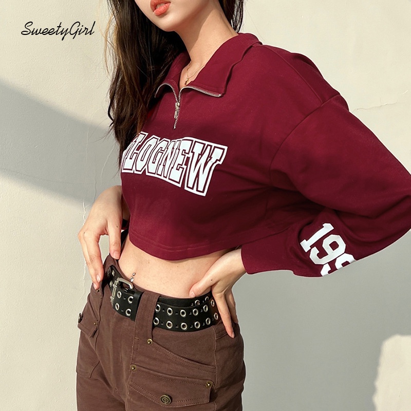 Áo Thun Dáng Rộng Tay Dài In Chữ Thời Trang Dành Cho Nữ 2022