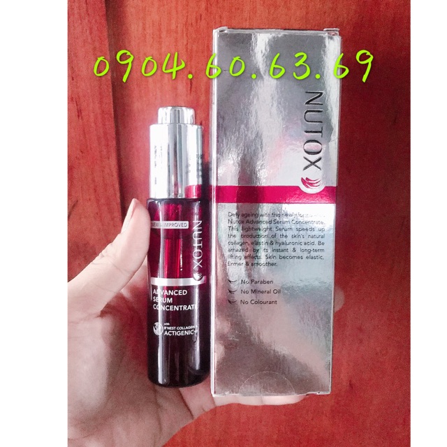 Serum Tinh Chất Collagen Tổ Yến Trẻ Hoá Da NUTOX ADVANCED SERUM CONCENTRATE 30ml