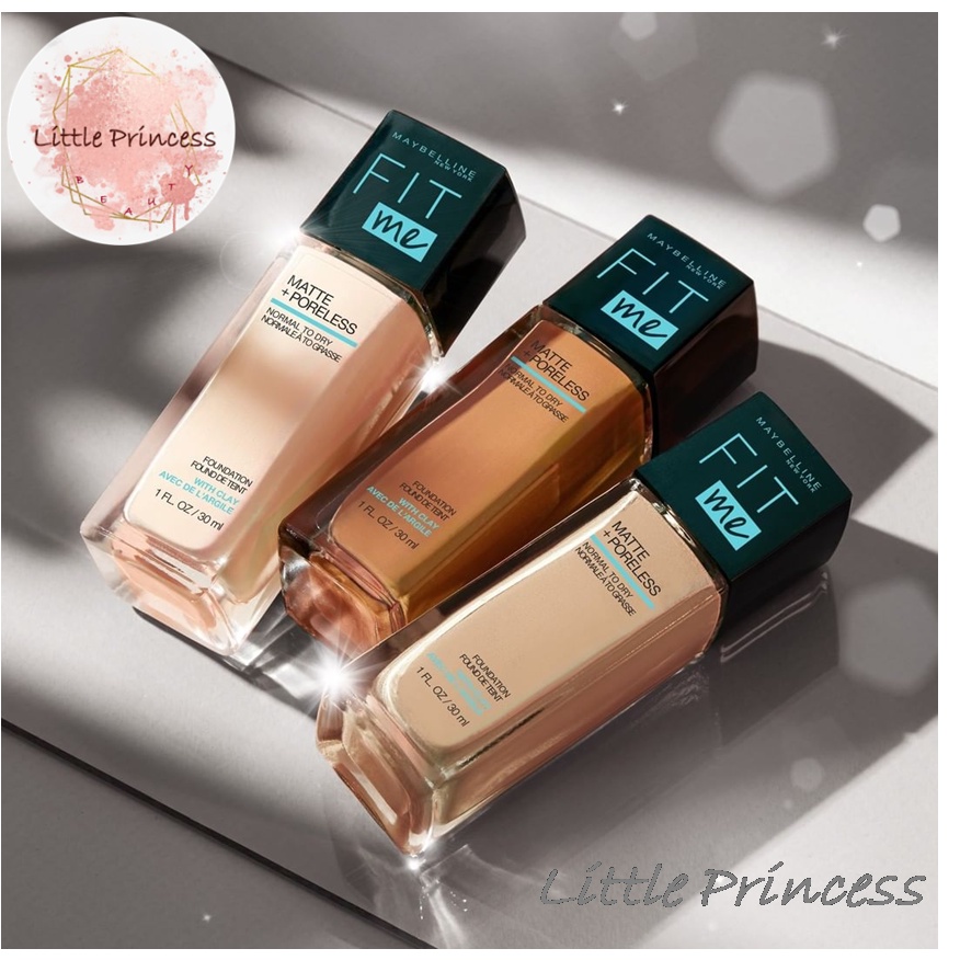 Kem Nền Kiềm Dầu, Cho Lớp Nền Mịn Lì Tự Nhiên Maybelline Fit Me Matte Poreless Foundation 30ml
