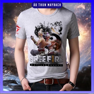 [Xả Kho] Áo Free Fire - Áo FF Thích Khách Âm Dương Màu Ghi Xám