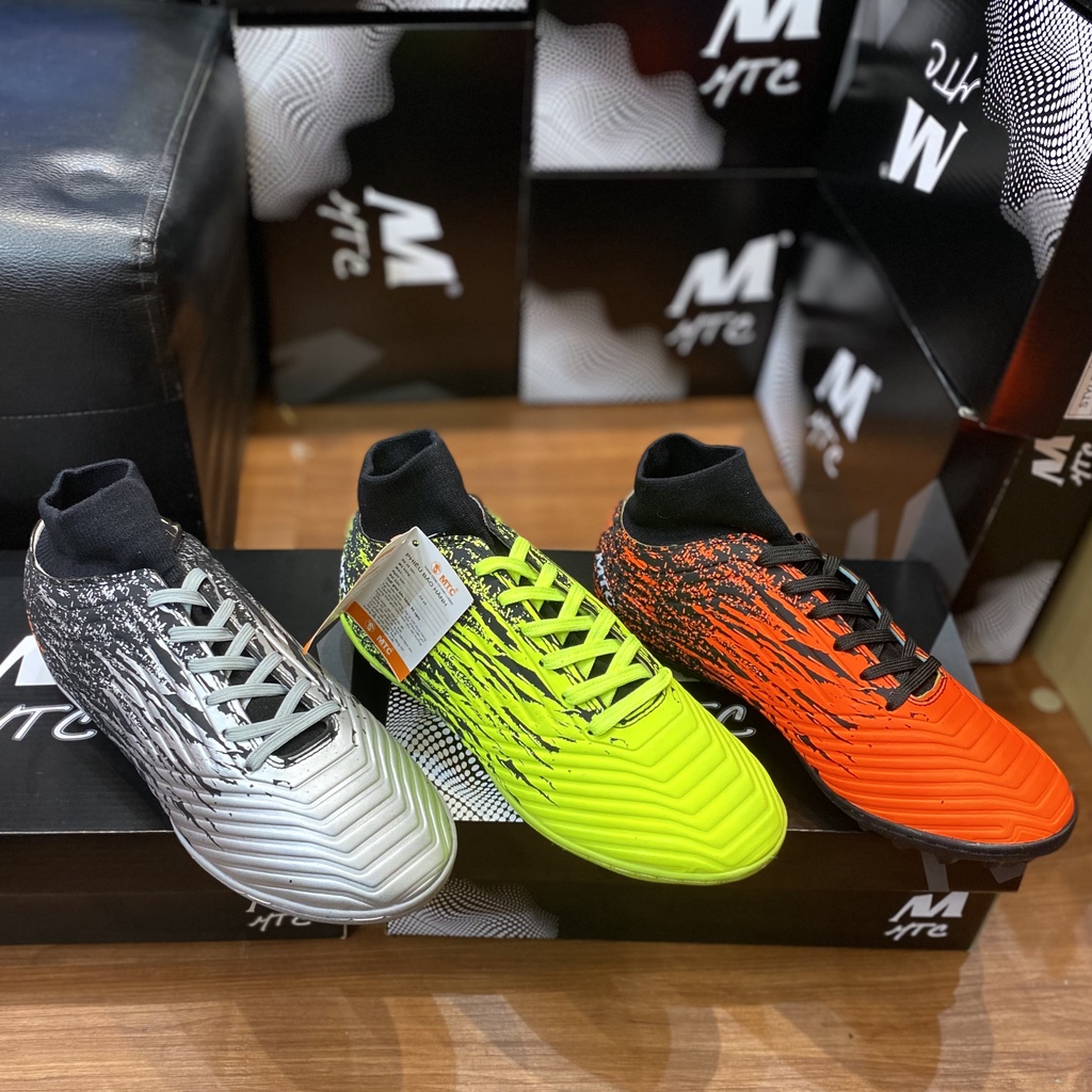 Giày đá bóng cỏ nhân tạo MTC 668 cao cổ, giày đá banh thể thao nam nhẹ mềm - 2EVSHOP