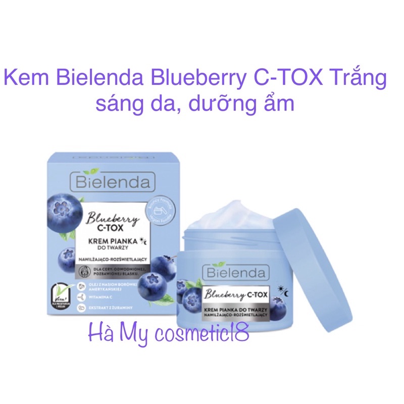 Kem Bielenda Blueberry C-TOX Trắng sáng da, dưỡng ẩm