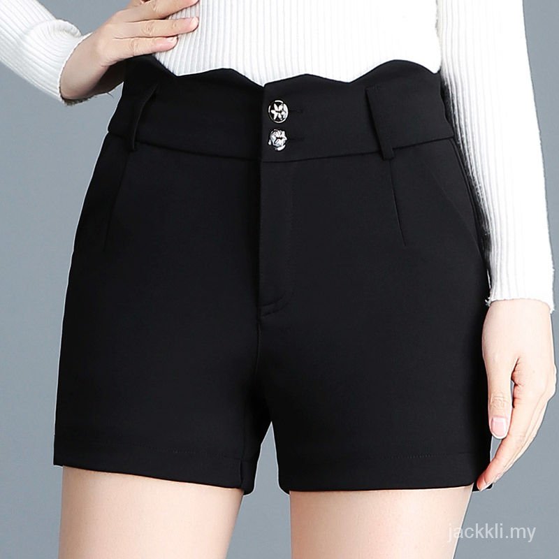 Đen Quần Short Cotton Lưng Cao Co Giãn Thời Trang Mùa Hè Dành Cho Nữ 2021 | BigBuy360 - bigbuy360.vn