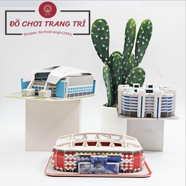Đồ chơi lắp ráp giấy 3D mô hình sân vận động