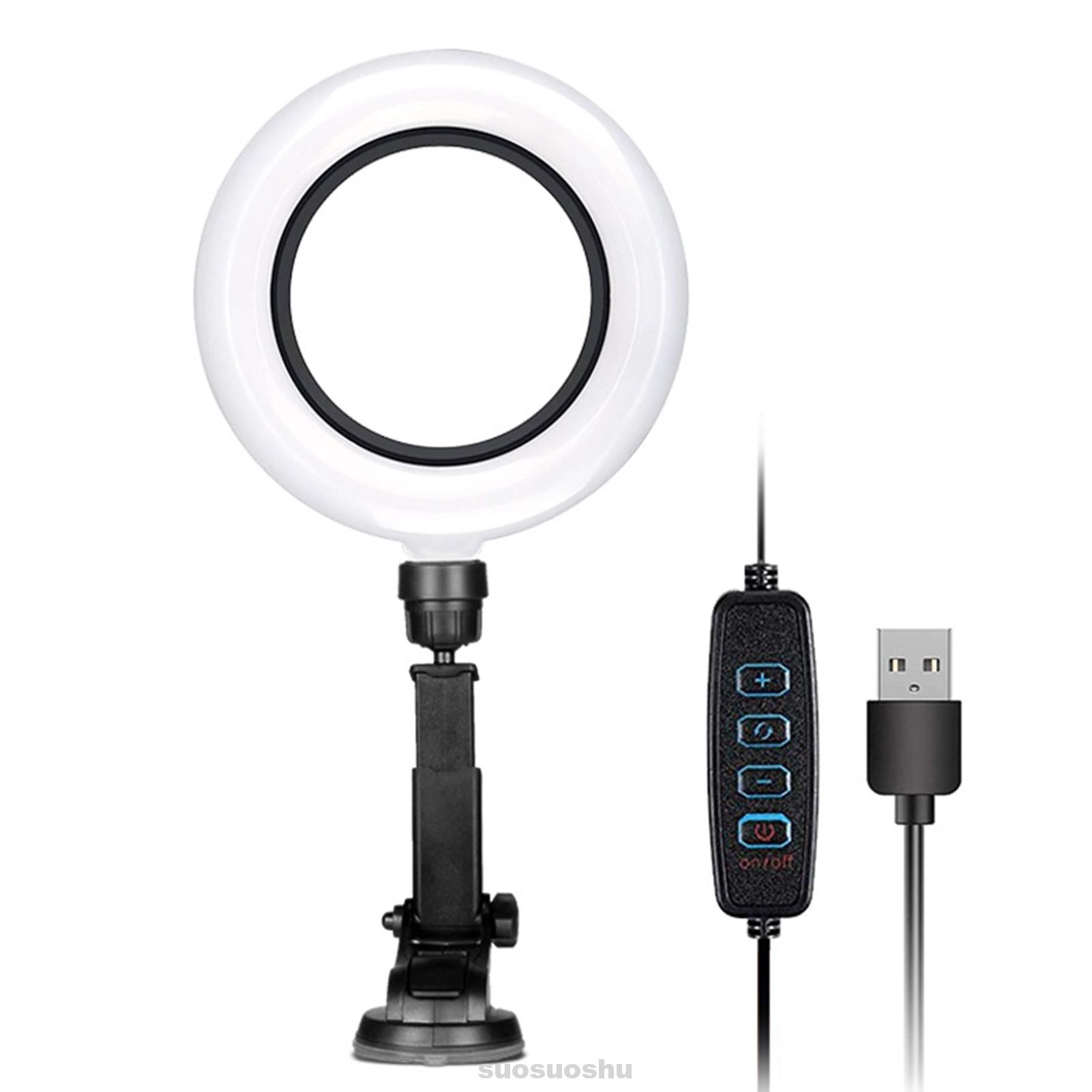 Đèn Led Tròn Xoay 360 Độ Hỗ Trợ Chụp Ảnh