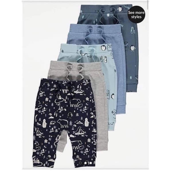 Sét 5áo ,Sét 5quần thun cotton bé Trai Geogre