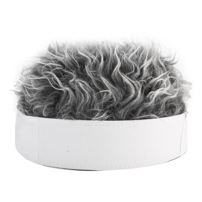 Wmmb Mũ Beanie Đính Tóc Giả Ngắn Đính Gai Giả Vui Nhộn Có Thể Điều Chỉnh Phong Cách Hip Hop Mới Lạ Cho Nam Và Nữ