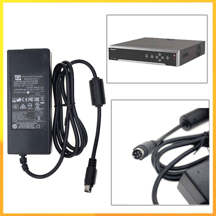 Adapter nguồn đầu ghi hình Hikivion 7816HE 12v