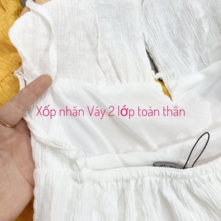 ĐẦM MAXI 2 DÂY DÁNG DÀI HỞ LƯNG🌼