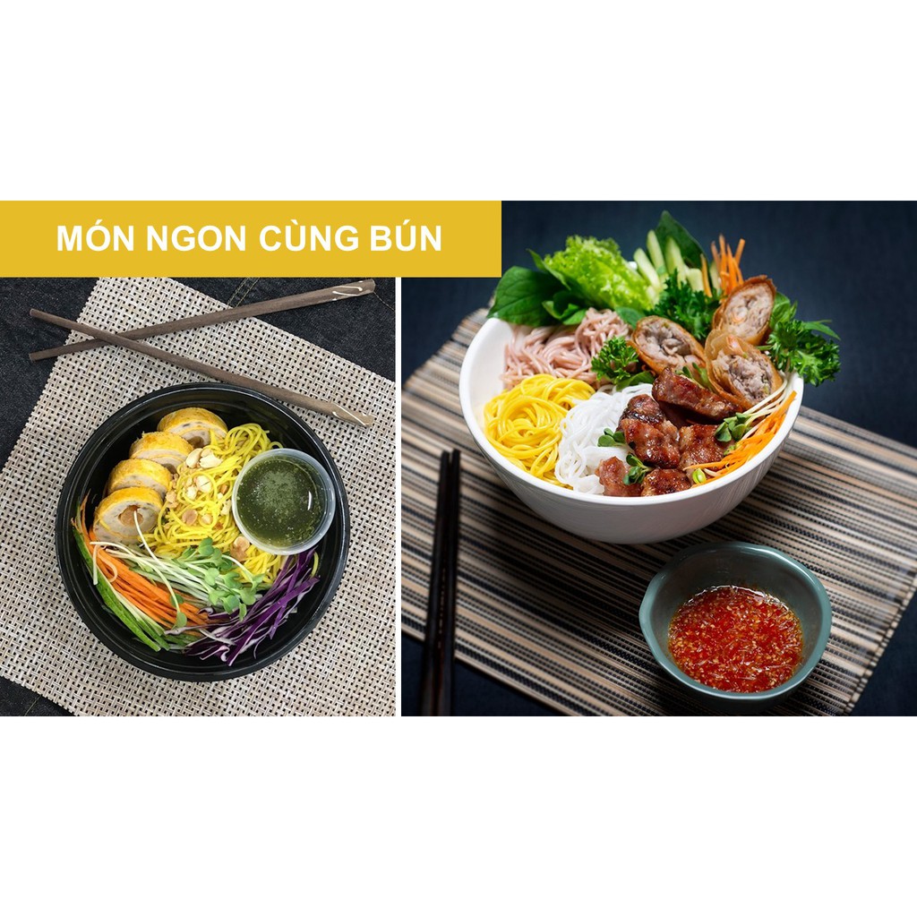 Bún tươi dạng khô Mekong River củ nghệ gói 300g