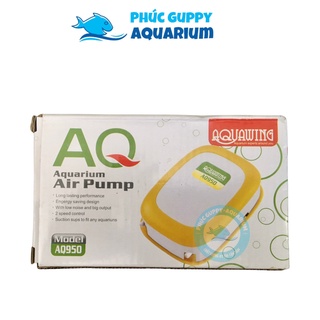 Máy Sủi Khí Oxi 2 Vòi AQUAWING AQ950 (5W-2x5,5L/H) | Máy Sủi Êm, Chỉnh Được Mạnh Yếu