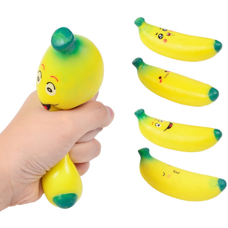 Đồ chơi mềm dẻo Squishy  quả chuối  dễ thương, xả stress giải tỏa căng thẳng
