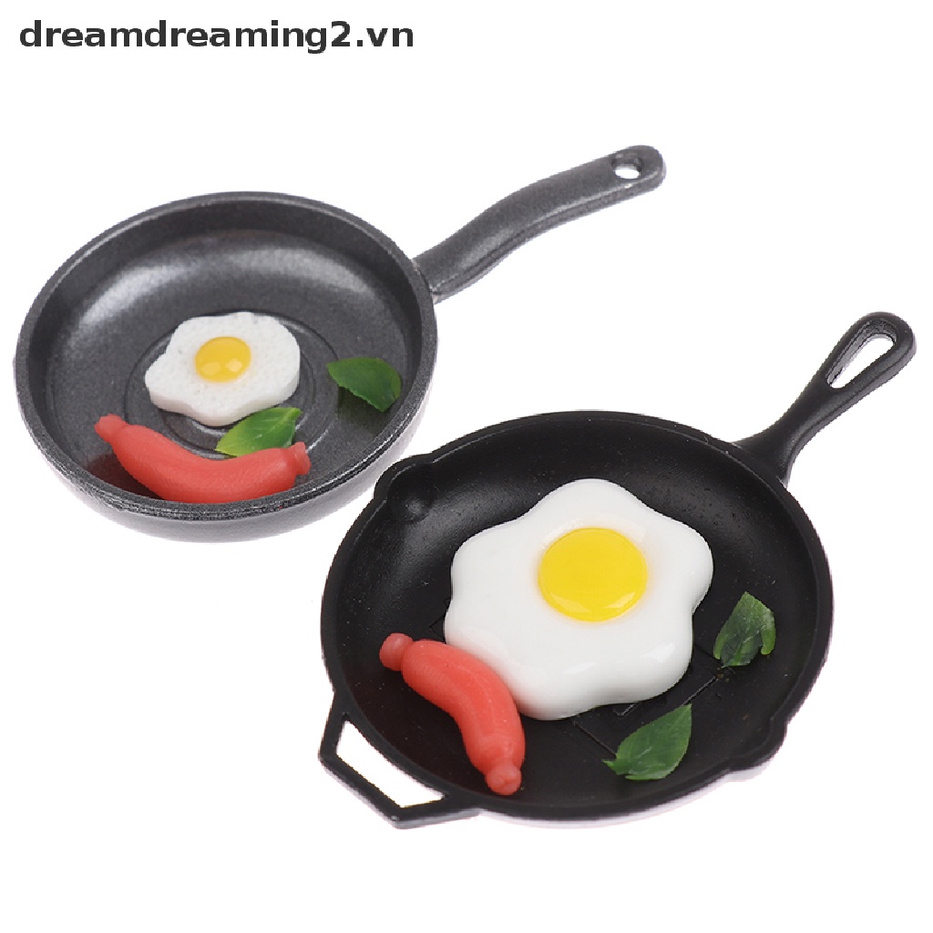 Mô Hình Chảo Chiên Trứng Tỉ Lệ 1: 12 Trang Trí Nhà Búp Bê