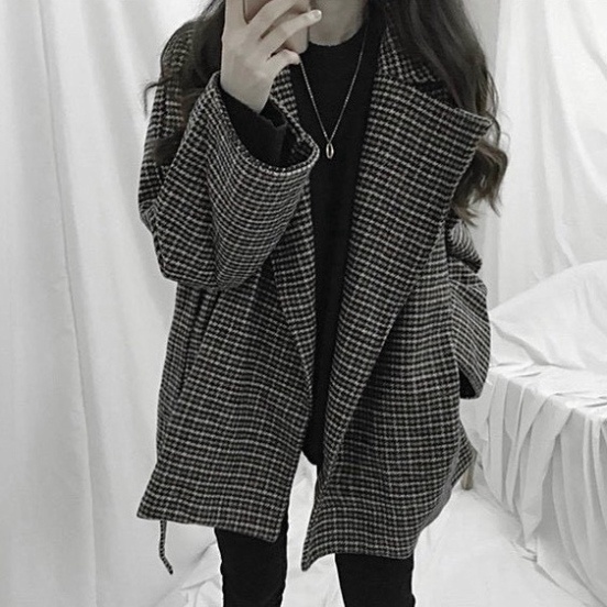 Áo Dạ Nữ, Cổ Vest Kèm Đai Vải Dạ 2 Lớp Dầy Dặn Siêu Sang Chảnh - HÀNG MỚI VỀ | BigBuy360 - bigbuy360.vn