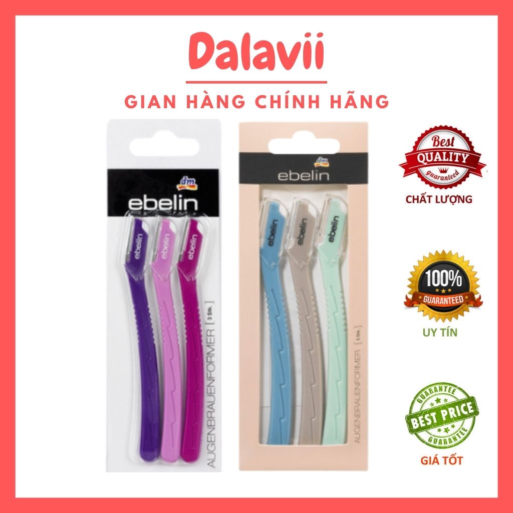 Set 3 dao cạo lông mày Ebelin Đức - Shop Dalavii
