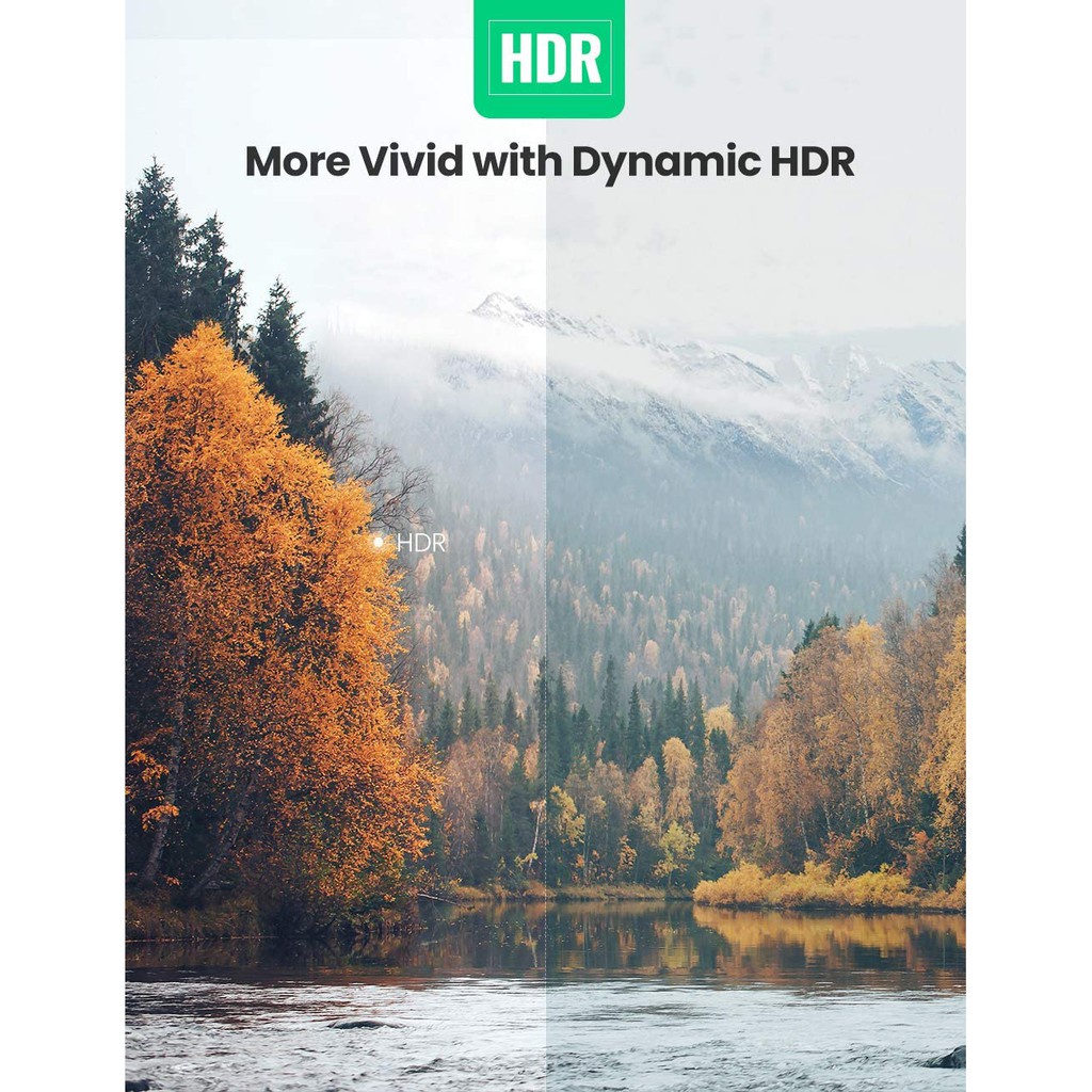 Cáp HDMI 2.1 48Gbps Ugreen HD135 Hỗ trợ phân giải 8K/60Hz | Sử dụng cho Xiaomi TV Box PS5 HUB USB | Truyền tải tín hiệu