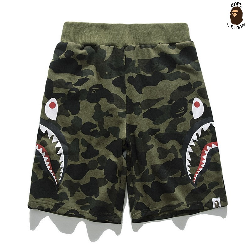 [FREESHIP] Short Bape Shark, Quần đùi Bape Cá Ngáo, Quần ngố A bathing Ape Cá mập 5 màu Camo
