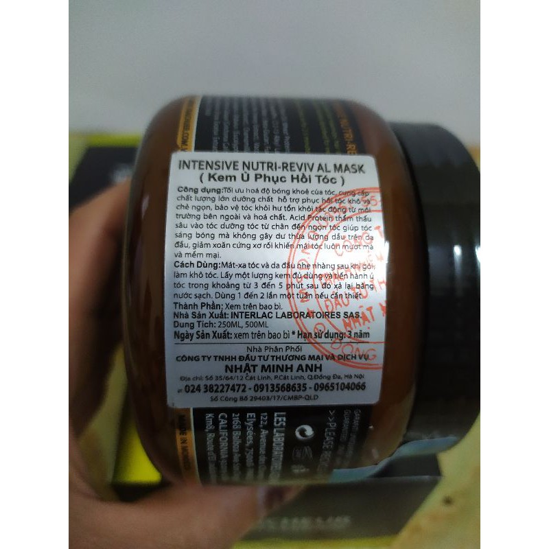 Kem Hấp ủ Phục Hồi Tóc Hương Nước Hoa Keratin Fraicheur 500ml