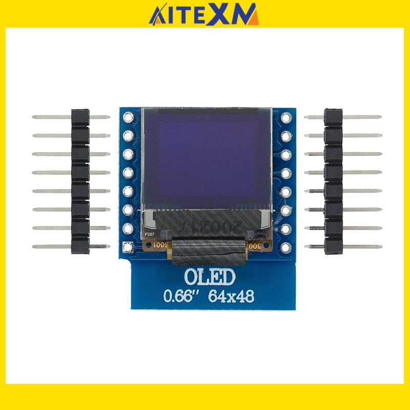 Mô Đun Màn Hình oled 0.66 inch Cho WEMOS D1 MINI ESP32 64X48 0.66 inch