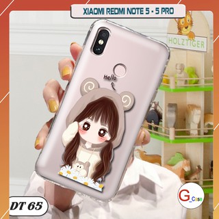 Ốp lưng dẻo trong in hình cho Xiaomi Redmi Note 5 Pro