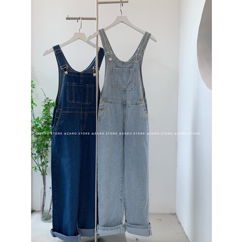 Yếm jean 2 màu