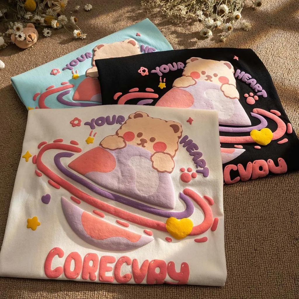 NRVP Áo Thun Nữ Cổ Tròn Ngắn Tay Thời Trang Mùa Hè Phong Cách Hàn Quốc 2022