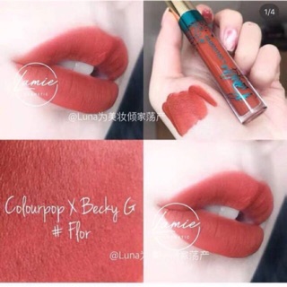 Son kem lì colourpop màu FLOR ( cam cháy giống MAMA) - thanh lý