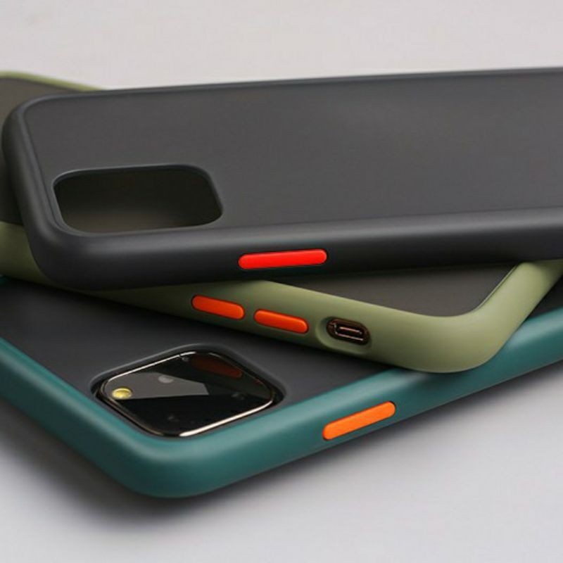 Ốp lưng mờ viền màu Siêu dày Chống va đập Tốt 7plus 8plus X XS XSMAX 11 PRO MAX