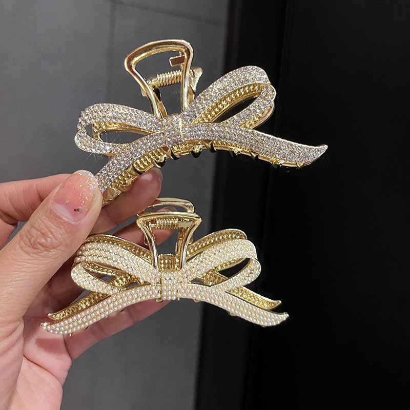 Kẹp Tóc Hình Nơ Đính Đá 2022