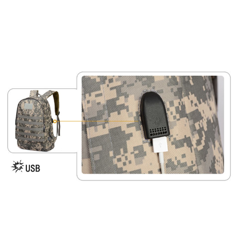 Balo 3 PUBG chống thấm nước (có cổng USB) - tặng móc khóa pugn (shopee hỗ trợ 30k - 40k ship)