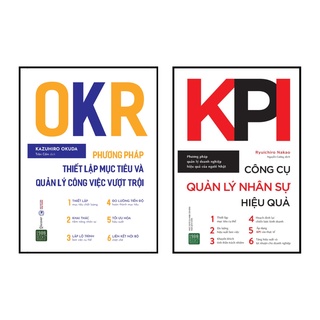 Sách comco 2 cuốn :okr phương pháp thiết lập mục tiêu và quản lý công việc vượt trội + kpi công cụ quản lý nhân sự