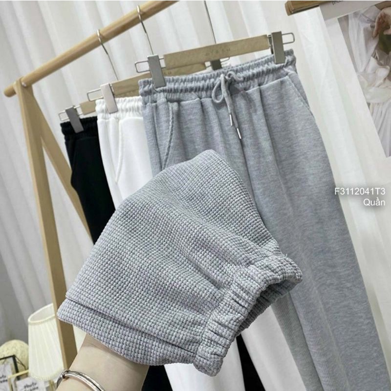 Quần jogger thun bo chun gấu hàng nhập Quảng Châu