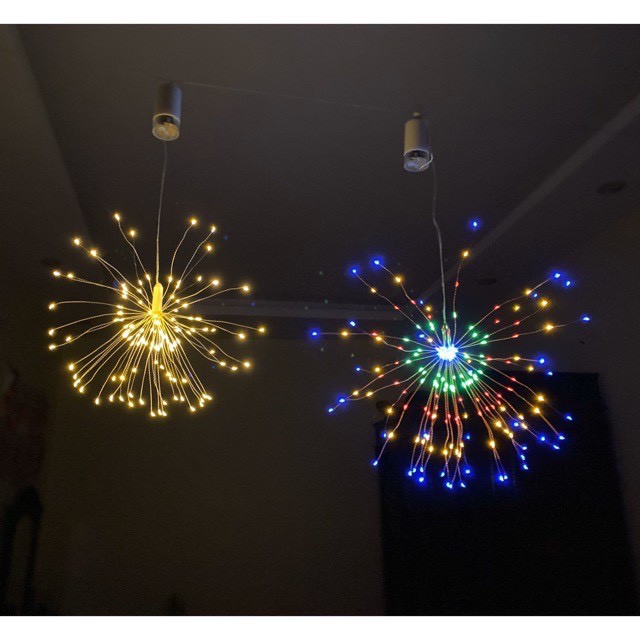 (Cắm Điện) Đèn Led Pháo Hoa Đơn Trang Trí Tết, Giáng Sinh, Lễ Hội, Trang Trí Quán Cà Phê, Nhà Hàng