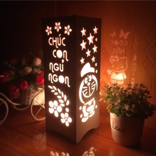 Đèn ngủ handmade cho bé - Khắc chữ theo yêu cầu, quà tặng sinh nhật độc đáo cho bé