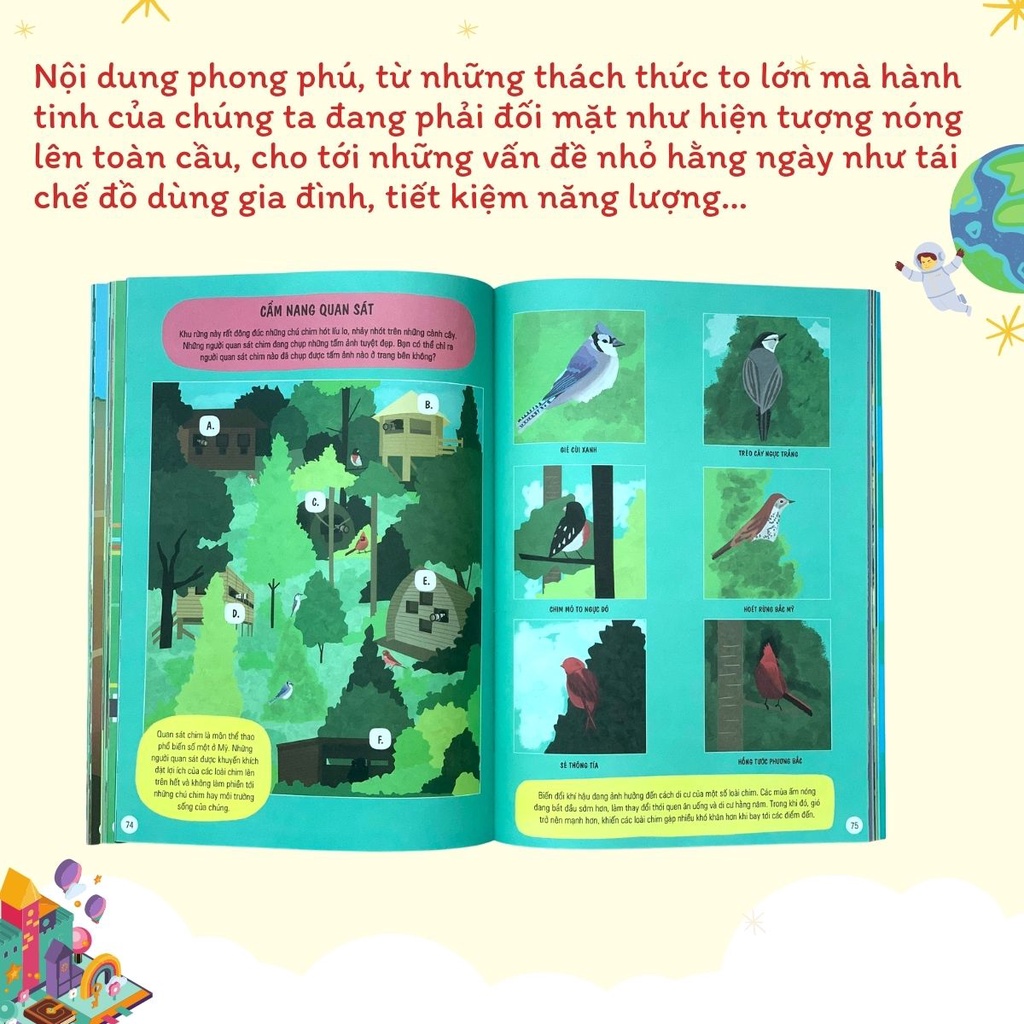 Sách - Cuốn sách khổng lồ về các hoạt động khám phá môi trường, hành trình bảo vệ hành tinh