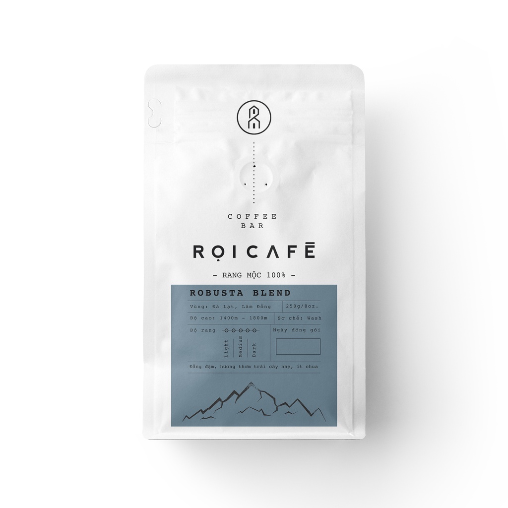 Cà Phê 100% hạt nguyên chất Robusta Arabica Blend |70%RO,30%A| vị đậm đà từ RỌI CAFÉ