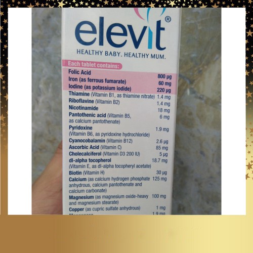 Viên uống bổ sung Elevit bầu Úc 100 Viên