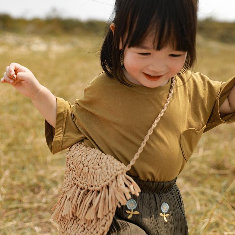Quần Short Dáng Rộng Thêu Họa Tiết Phong Cách Dân Tộc Thời Trang Mùa Hè Hàn Quốc Mới Cho Bé Gái 2022