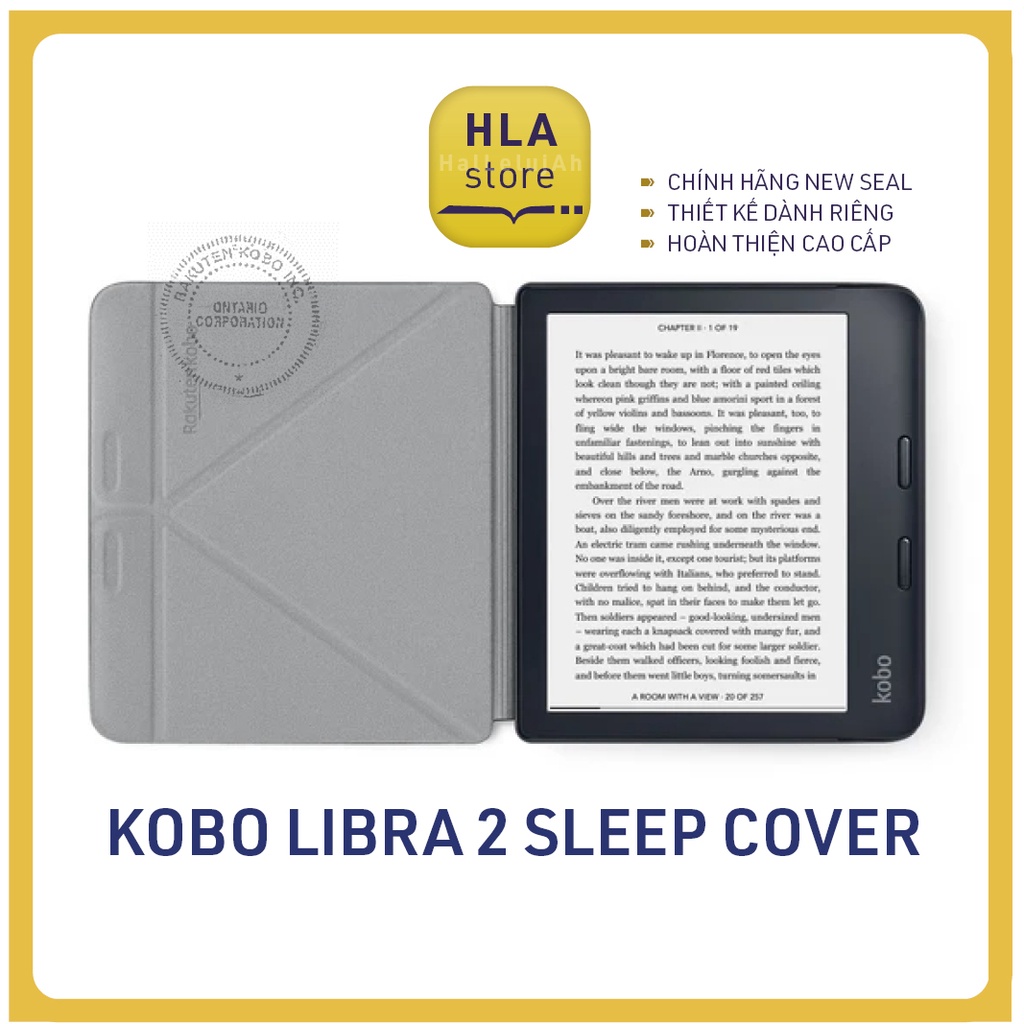 Kobo Libra 2 SleepCover - Ốp lưng chính hãng Kobo cho máy đọc sách Kobo Libra 2 - Hàng nhập khẩu