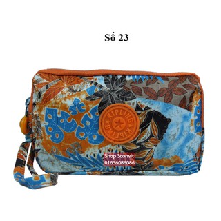 Ví cầm tay 3 ngăn Kipling 18*10 cm