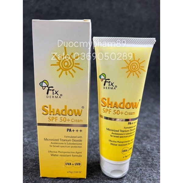 Kem chống nắng Shadow Fix Derma SPF 30+ SPF 50+