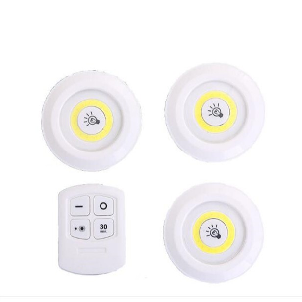 [Hàng Xịn] ĐÈN LED DÁN TƯỜNG THÔNG MINH PHÒNG NGỦ CẦU THANG - BỘ 3 BÓNG ĐÈN MINI ĐIỀU KHIỂN TỪ XA