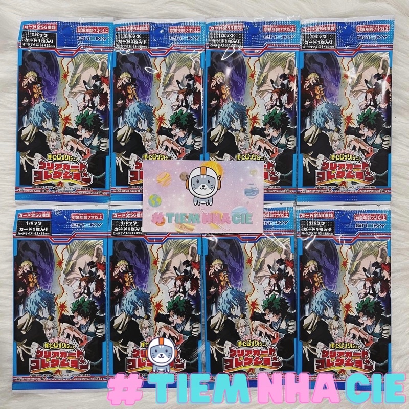 Thẻ nhân phẩm MHA My Hero Academia Học Viện Siêu Anh Hùng clear