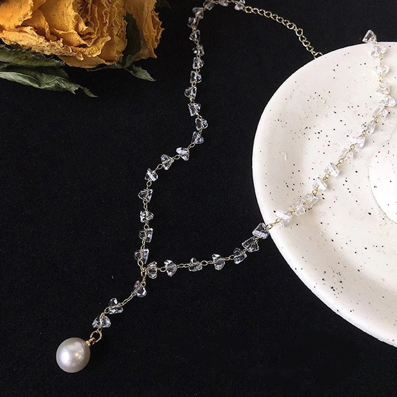 [HOT] VÒNG CỔ DÂY CHUYỀN CHOKER ĐÍNH ĐÁ ĐÍNH HẠT NGỌC NHÂN TẠO THỜI TRANG SANG TRỌNG PHONG CÁCH HÀN QUỐC 222VC055