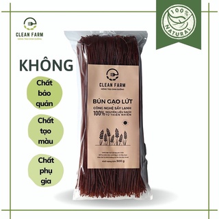 Bún Gạo Lứt RAINBOW - Túi 500 gr - 100% Thành Phần Tự Thiên Không Chất Bảo Quản Không Chất Tạo Màu Không Chất Phụ Gia