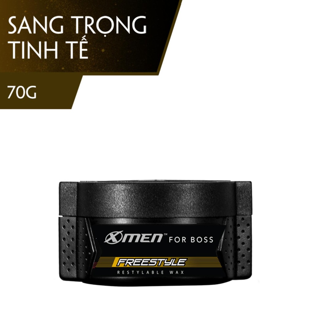 Sáp vuốt tóc X-Men For Boss Wax FREESTYLE - Vuốt nhẹ tự nhiên 70g