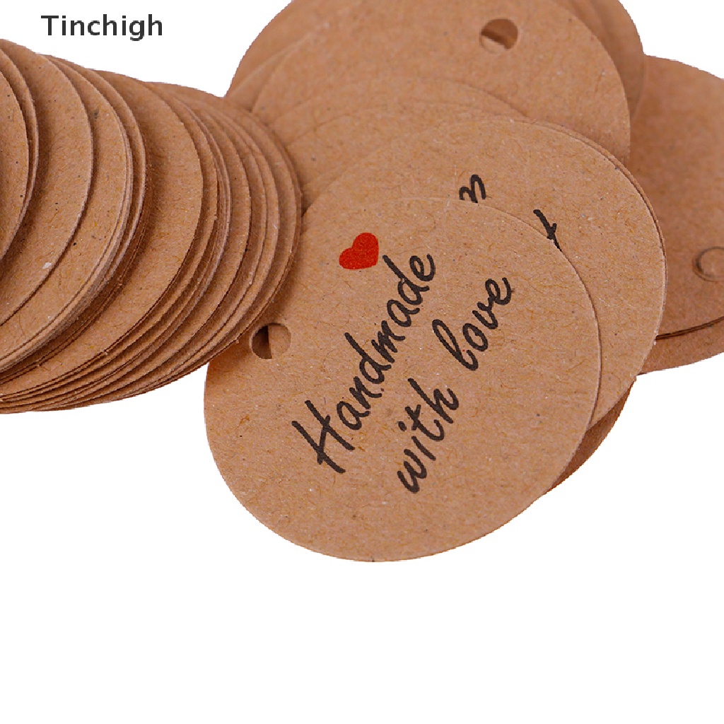 Bộ 100 Thẻ Giấy Hình Trái Tim Dài 20m Treo Trang Trí