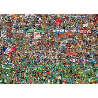 Bộ Xếp Hình 3000 Miếng Hình Cầu Thủ Bóng Đá World Cup
