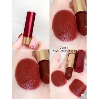 Son Gucci satin 505 vỏ đỏ limited